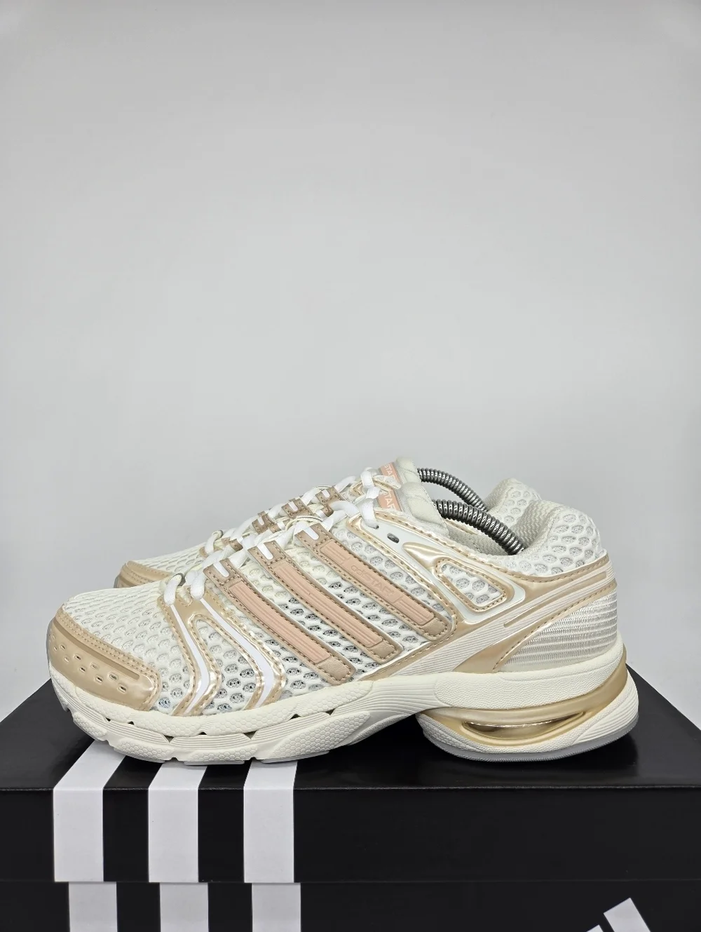 adidas Women's Adistar Control 5 Off White Blush Pink Grey Shoes Size 9.5 New
